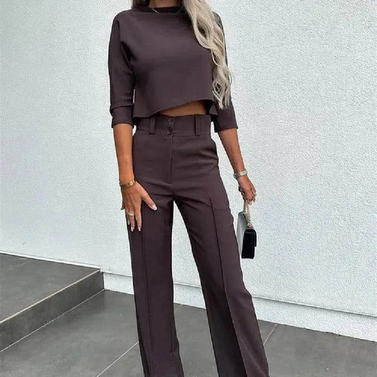 Fashion Tops High Waist Wide Leg - www.Shopthatapp.com #