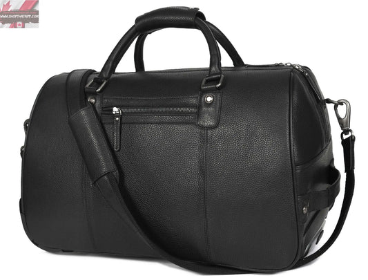 Leather Trolley Bag - Stylish and Durable Travel Companion - Www.Shopthatapp.com