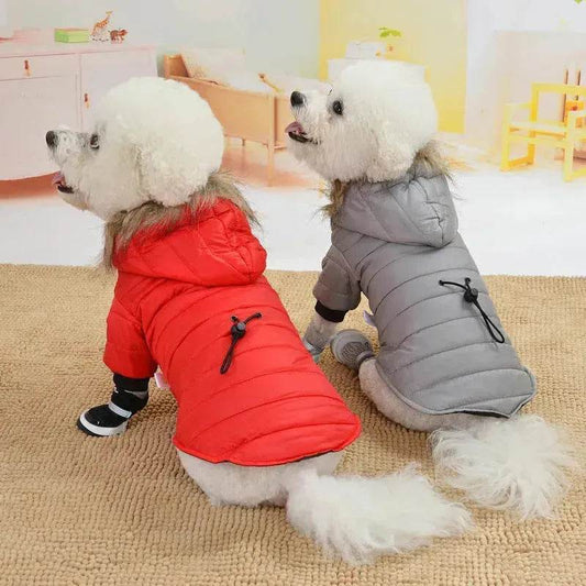 Pet Winter Jacket dog cat autumn warm coat pet hoodies faux fur jacket for pet - www.Shopthatapp.com #