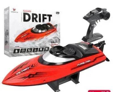 Remote Control Water Summer Toys 24g Competitive Boat Light Speed 25km High Speed Speedboat - www.Shopthatapp.com #