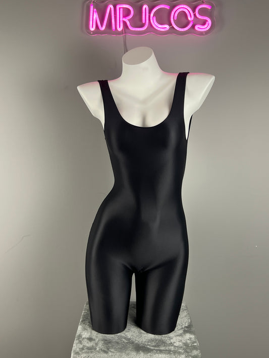 Sleeveless Sheer Spandex Bodysuit Glossy Silky Spandex Yoga Suit Lingerie - www.Shopthatapp.com #