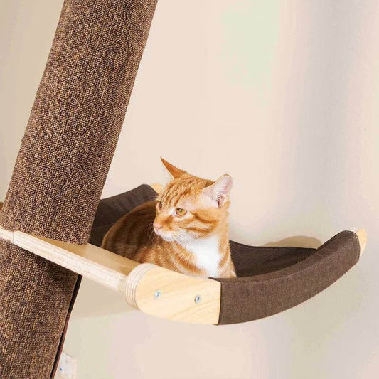 Solid Wood Large Cat Climbing Frame Cat Litter Cat Tree One Cat Shelf - www.Shopthatapp.com #