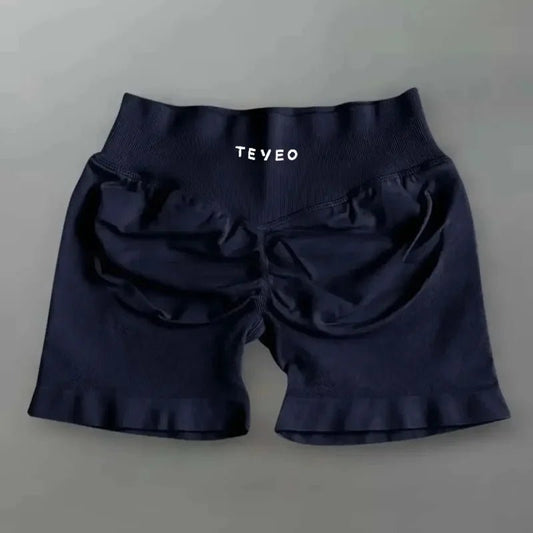 TEYEO Fashion Summer Women's Yoga Shorts Sports Running Breathable Comfortable High Waist Seamless Quick Drying Yoga Shorts - www.Shopthatapp.com #