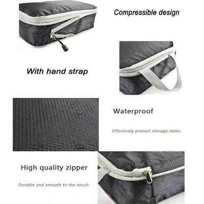 3Pcs Comp. Packing Cubes Expandable Travel Bags Organizer - Random Color - www.Shopthatapp.com #