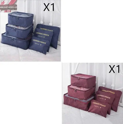 6 PCS Travel Storage Bag Set for Clothes Tidy Organizer - Www.Shopthatapp.com