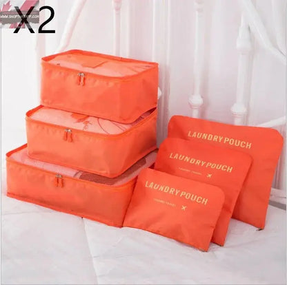 6 PCS Travel Storage Bag Set for Clothes Tidy Organizer - Www.Shopthatapp.com