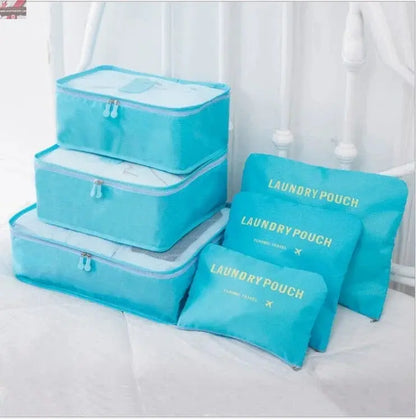6 PCS Travel Storage Bag Set for Clothes Tidy Organizer - www.Shopthatapp.com #