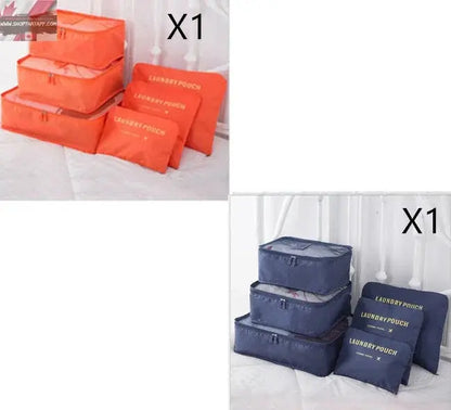 6 PCS Travel Storage Bag Set for Clothes Tidy Organizer - www.Shopthatapp.com #