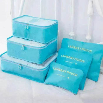 6 Pcs Travel Storage Bag Set For Clothes - www.Shopthatapp.com #