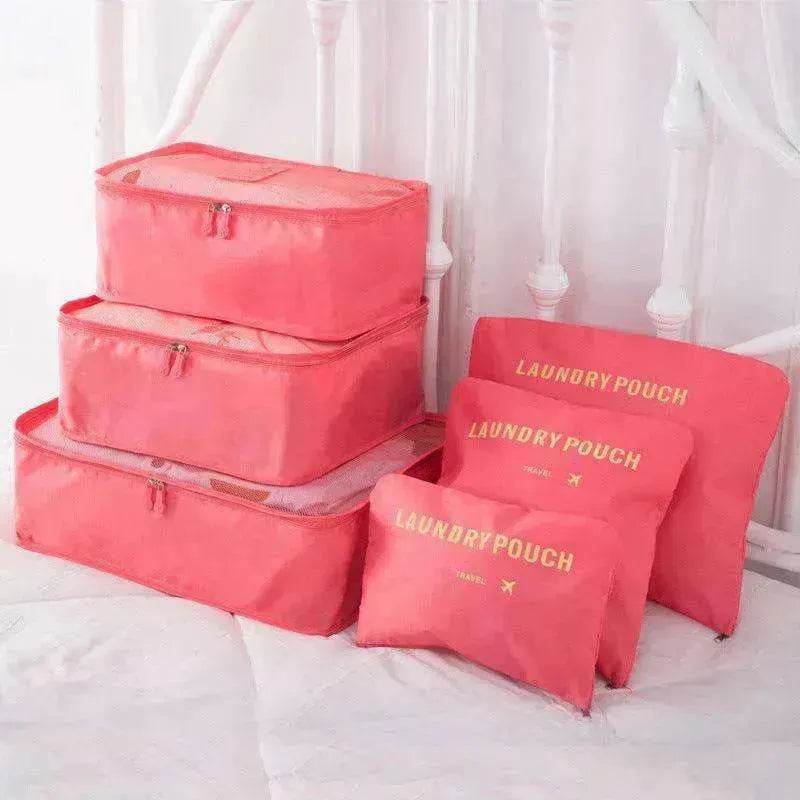 6 Pcs Travel Storage Bag Set For Clothes - www.Shopthatapp.com #