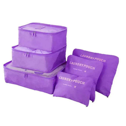 6 Pcs Travel Storage Bag Set For Clothes - www.Shopthatapp.com #