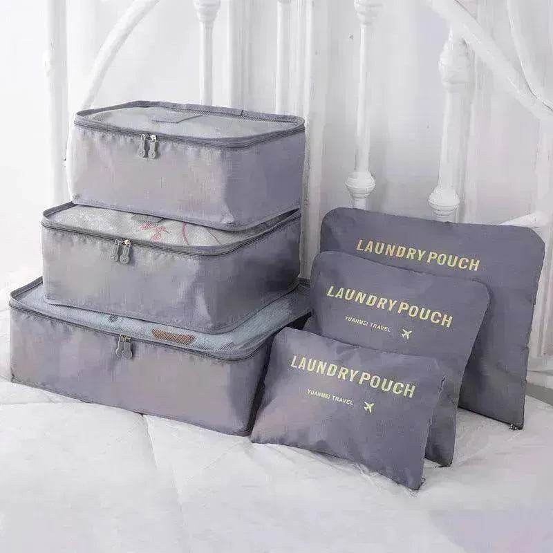 6 Pcs Travel Storage Bag Set For Clothes - www.Shopthatapp.com #