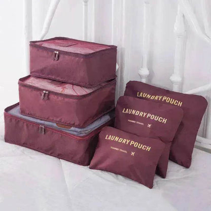 6 Pcs Travel Storage Bag Set For Clothes - www.Shopthatapp.com #