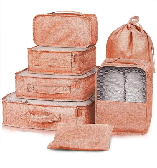 7pc Packing Cubes Luggage Storage Organiser Travel Bags - www.Shopthatapp.com #