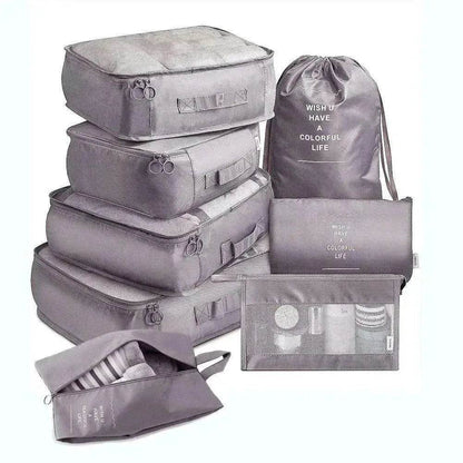 8 piece Set Luggage Divider Travel Storage Clothes Packing Cube Bag - www.Shopthatapp.com #