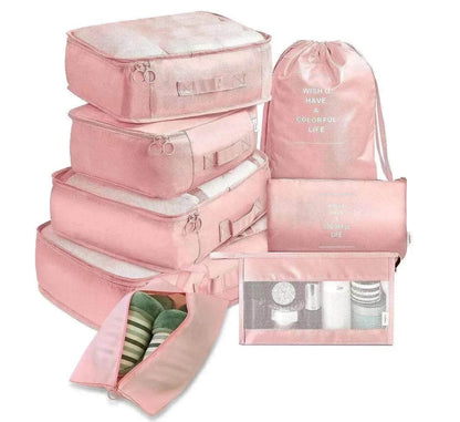 8 piece Set Luggage Divider Travel Storage Clothes Packing Cube Bag - www.Shopthatapp.com #