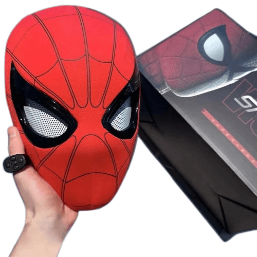 Authentic Spider-Man Electronic Mask with Moving Eyes: 1:1 Cosplay Headgear - Kidstoylover's Remote Control & Elastic Toy for Adults and Kids - Perfect Gift for Superhero Fans - www.Shopthatapp.com #