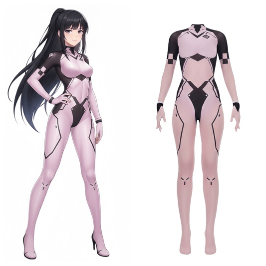 Cyber-Elegance 10D Ultra-Sheer Bodystocking | Anime-Inspired Sci-Fi Silhouette - www.Shopthatapp.com #