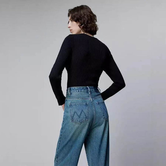 Fashion American Retro New Baggy Jeans Pant Women - www.Shopthatapp.com #