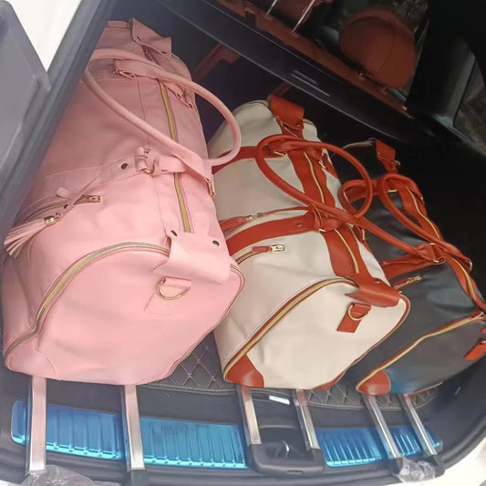 Large Capacity Trolley Travel Bag, Portable Folding Fitness Bag - www.Shopthatapp.com #