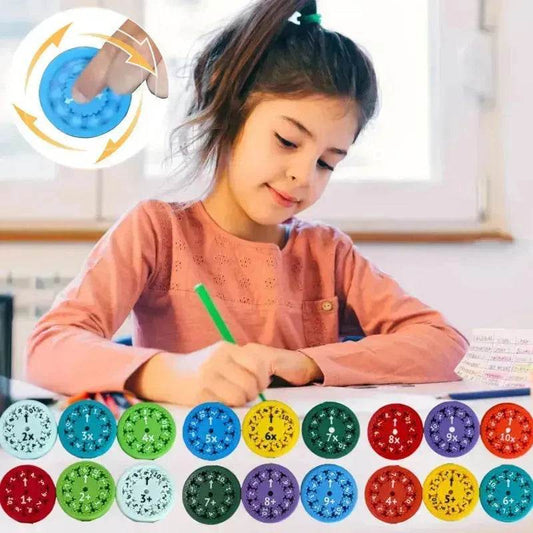 Math Fidget Spinners Fingertip Puzzle Toys Games Math Operations Math Multiplication Games Montessori Activity Educational Learning Toys - www.Shopthatapp.com #