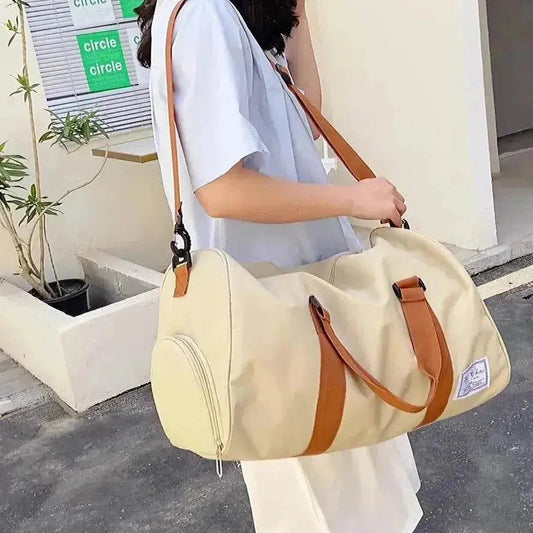 Men & Ladies Sports Duffle Travel Bag Lager Canvas Leisure Work Gym Holdall Bags - www.Shopthatapp.com #