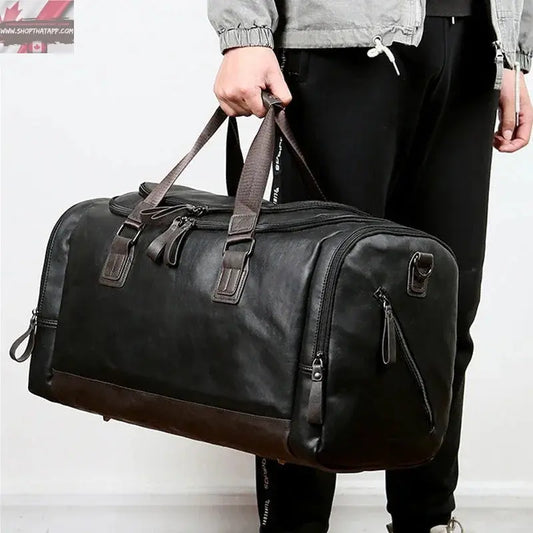 Men's Portable Travel Bag Crossbody Business Short Distance Business Bag Large Capacity - www.Shopthatapp.com #