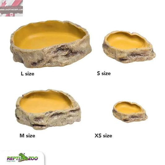 Reptile Water Dish - Natural Look for All Sizes, Perfect Hydration Solution Reptilemart.ca