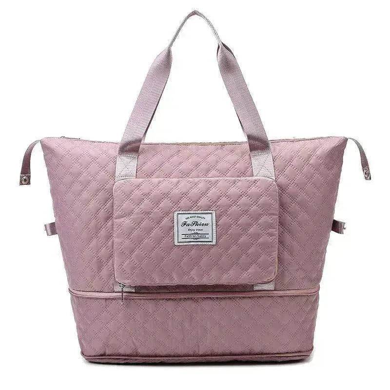 Rhombus Design Foldable Duffle: Large Capacity, Portable - www.Shopthatapp.com #