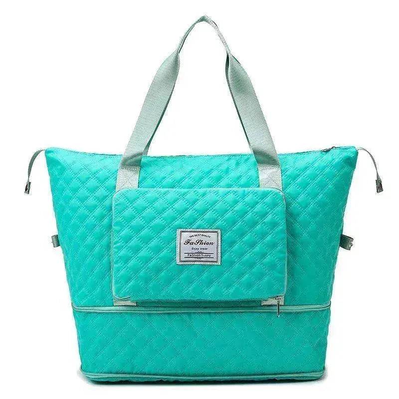 Rhombus Design Foldable Duffle: Large Capacity, Portable - www.Shopthatapp.com #