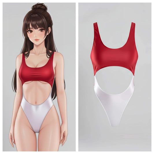 Spandex Swimwear Racing Suit Wet Suit Race Queen Costume with Tights - www.Shopthatapp.com #