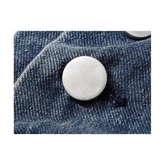 Straight Leg Wide Leg Denim Strap Pants - www.Shopthatapp.com #