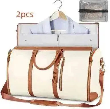 Stylish Large Capacity Waterproof Travel Duffle Folding Suit Bag - www.Shopthatapp.com #