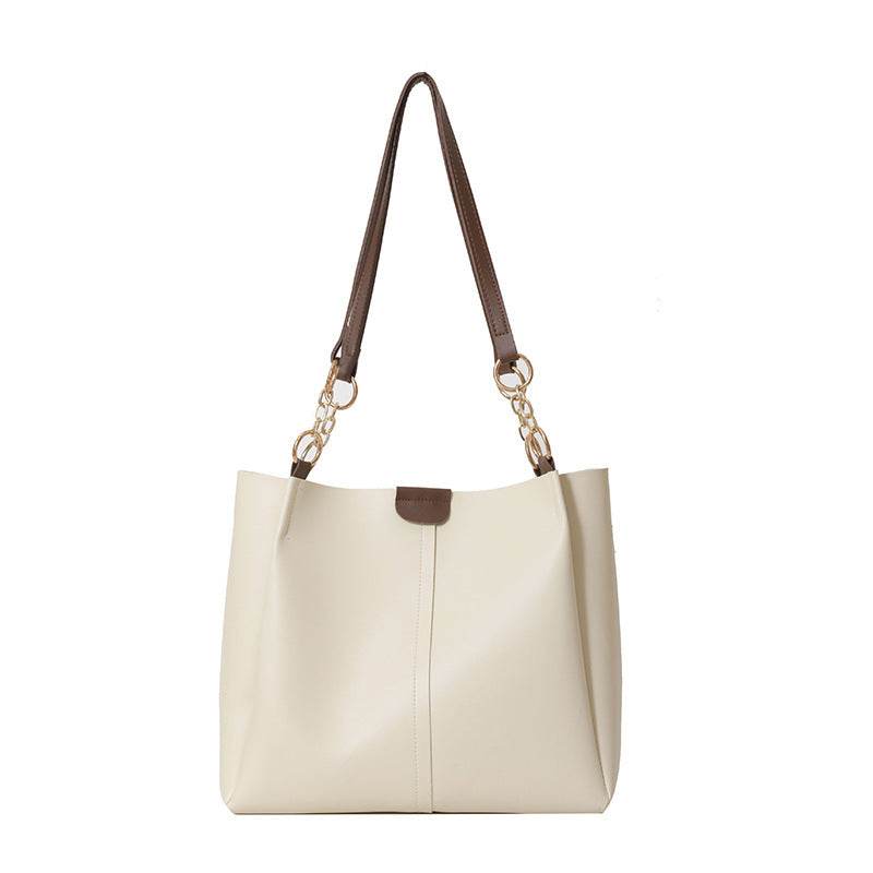 Two-piece Set Large Capacity Leather Totes shoulder Work Commuter Bag - www.Shopthatapp.com #