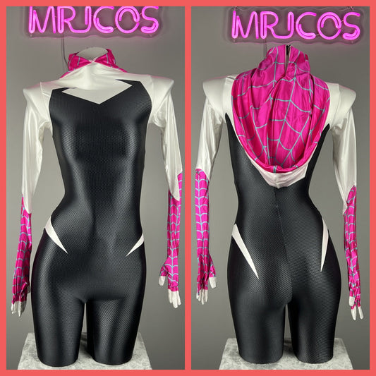 Woman Super Hero Spandex Cosplay Full Bodysuit Halloween Costume Zentai - www.Shopthatapp.com #