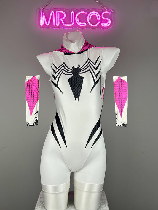 Woman Super Hero Spandex Open Crotch Cosplay Bodysuit Sexy Lingerie - www.Shopthatapp.com #