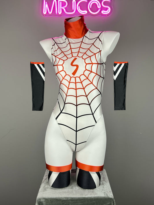 Woman Super Hero Spandex Open Crotch Cosplay Bodysuit Sexy Lingerie - www.Shopthatapp.com #